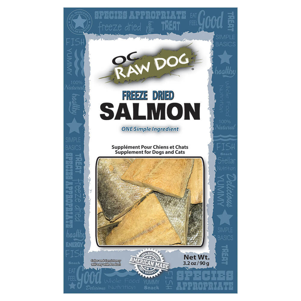 OC Raw Dog Salmon Freeze-Dried Treats, 3.2-oz