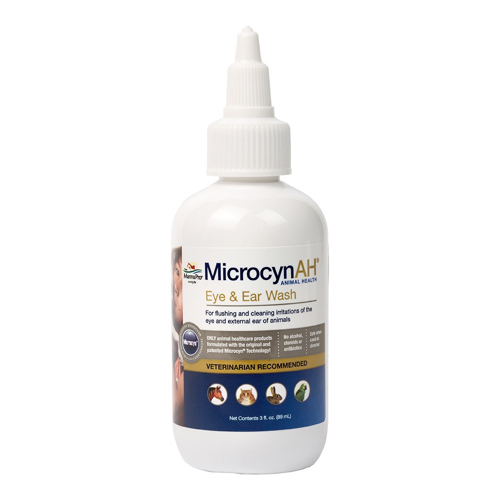 MicrocynAH Eye & Ear Wash for Pets, 3-oz