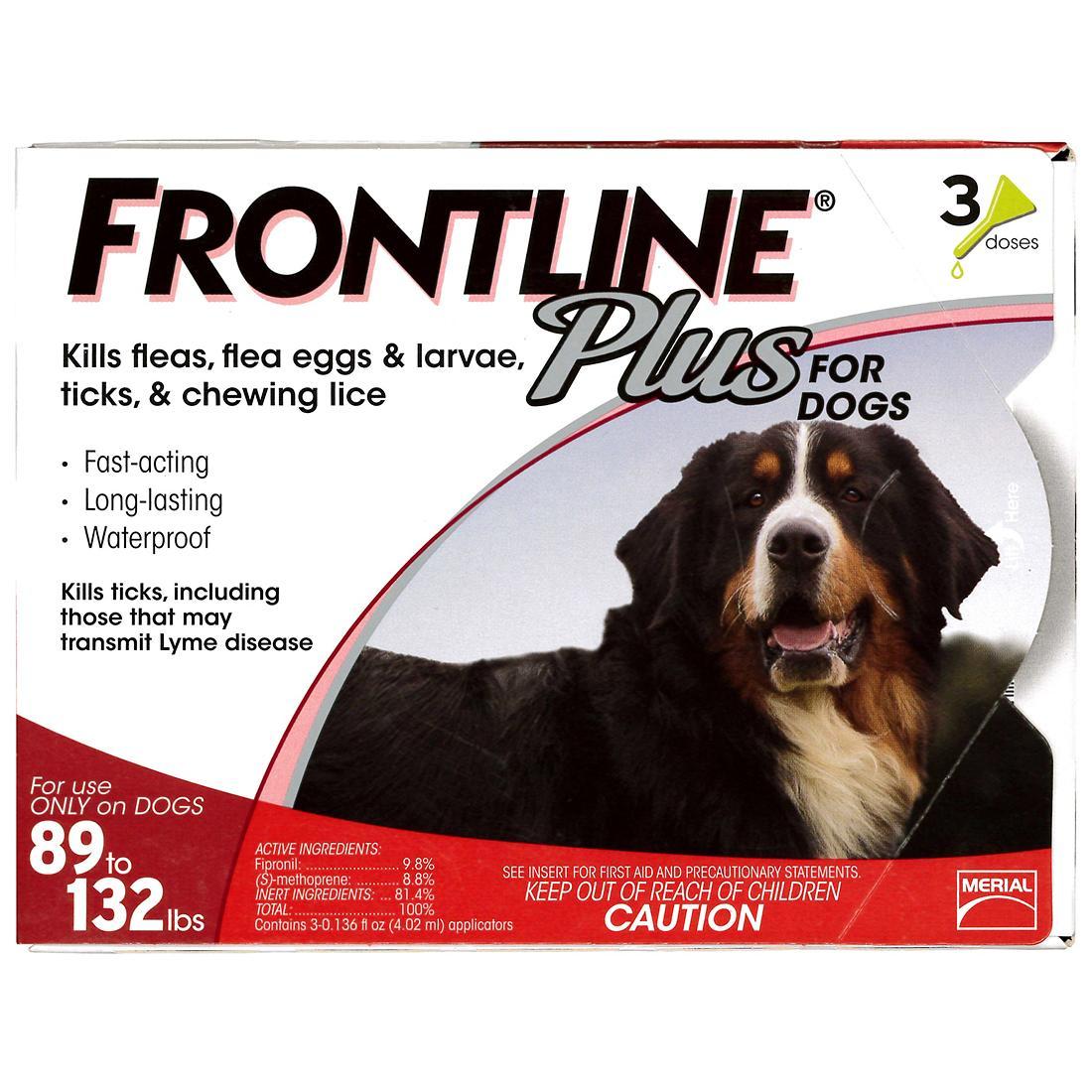 FRONTLINE Plus Flea & Tick Treatment for Dogs (89-132 pounds)