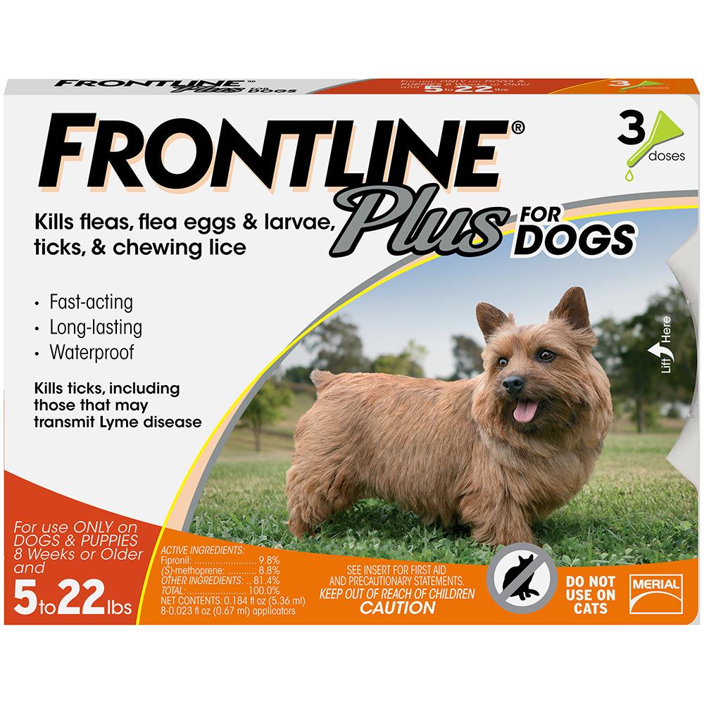 FRONTLINE Plus Flea & Tick Treatment for Small Dogs & Puppies (up to 22 pounds)