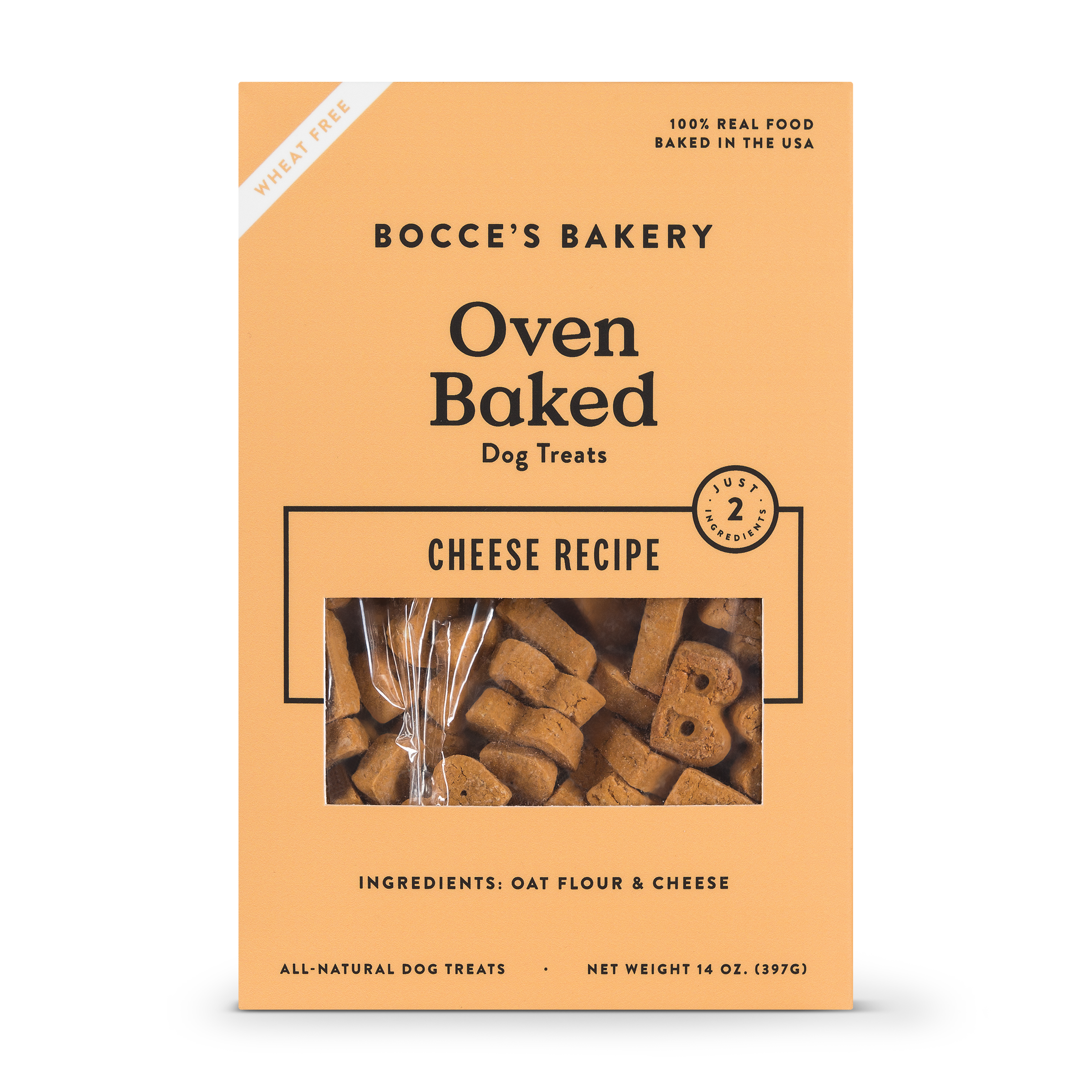 Bocce's Bakery Better Basics Cheese Dog Biscuits, 14-oz
