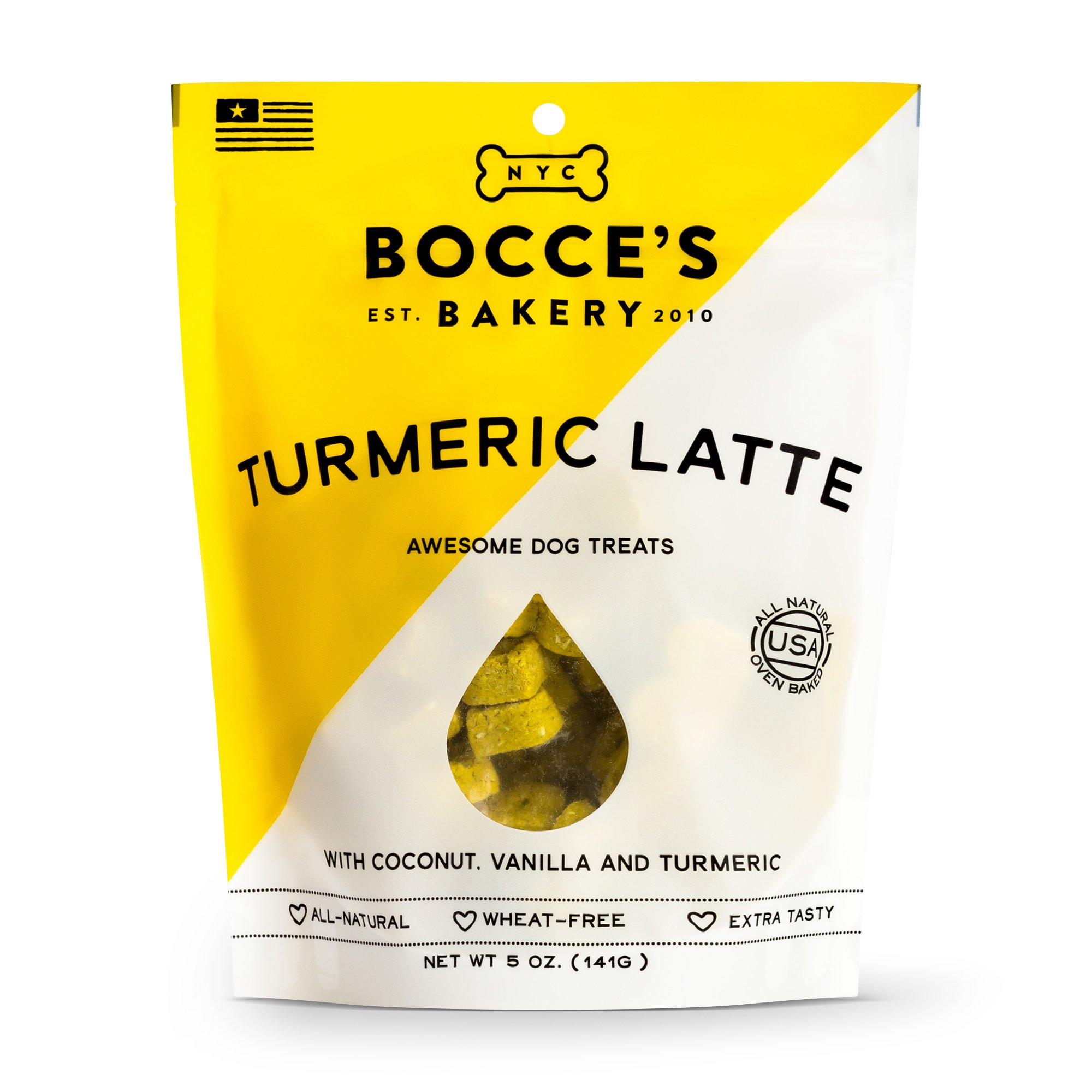 Bocce's Bakery Seasonal Turmeric Latte Biscuits 5-oz
