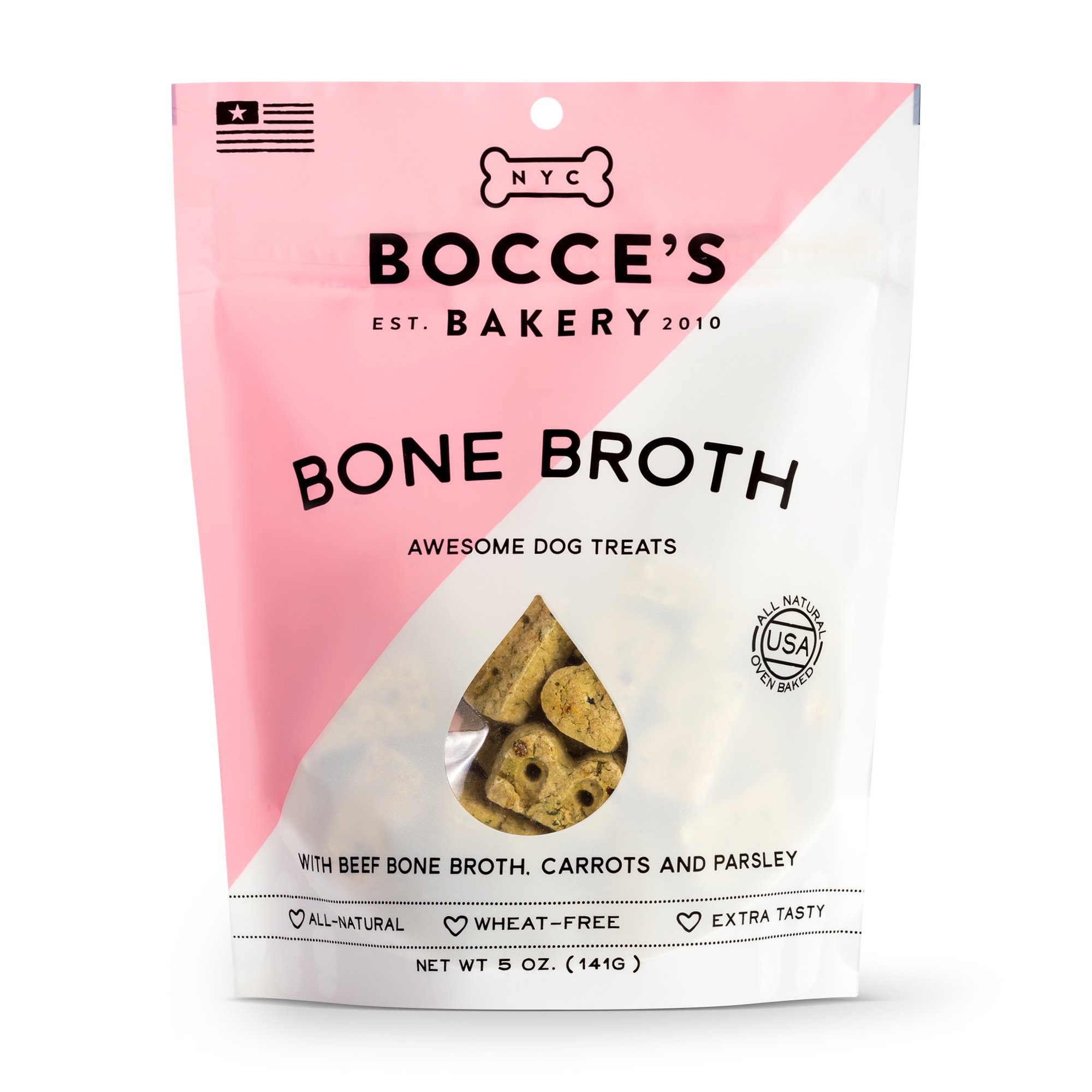 Bocce's Bakery Seasonal Bone Broth Biscuits 5-oz