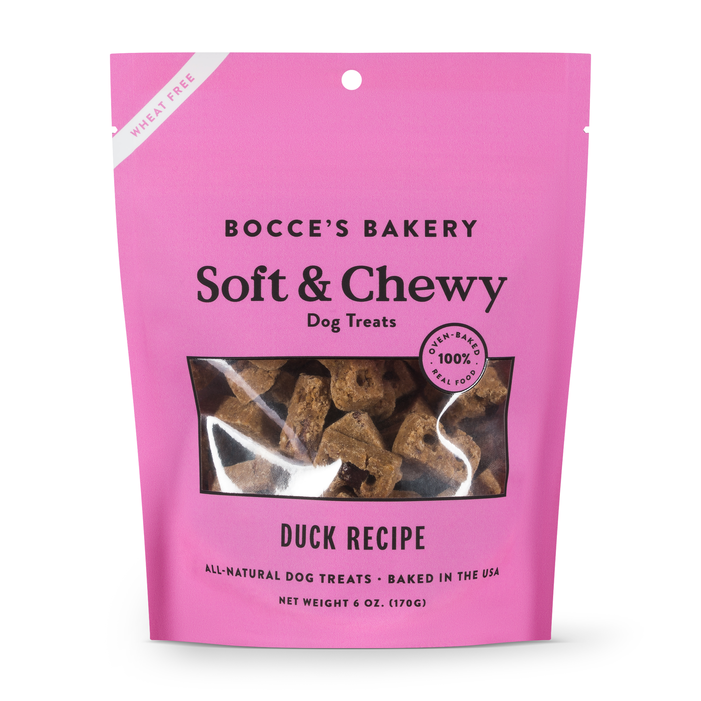 Bocce's Bakery Soft & Chewy Duck Dog Treats 6-oz