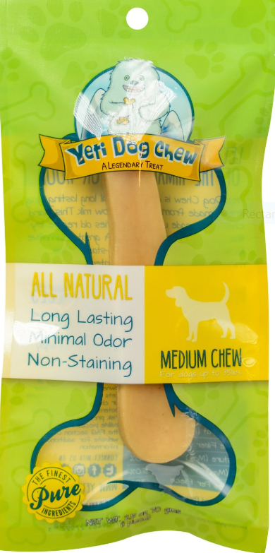 Yeti Dog Chew Medium Himalayan Cheese Packaged Dog Treats, 1-count