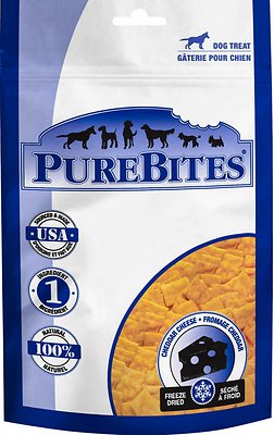 PureBites Cheddar Cheese Freeze-Dried Dog Treats, 8-oz