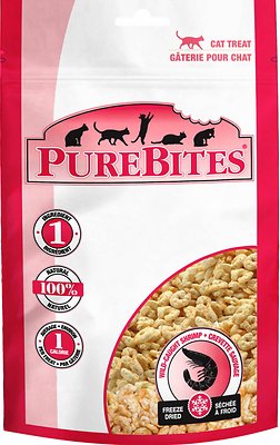 PureBites Wild-Caught Shrimp Freeze-Dried Cat Treats, 0.53-oz
