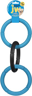 JW Pet Invincible Chains Triple Dog Toy, Color Varies, Large