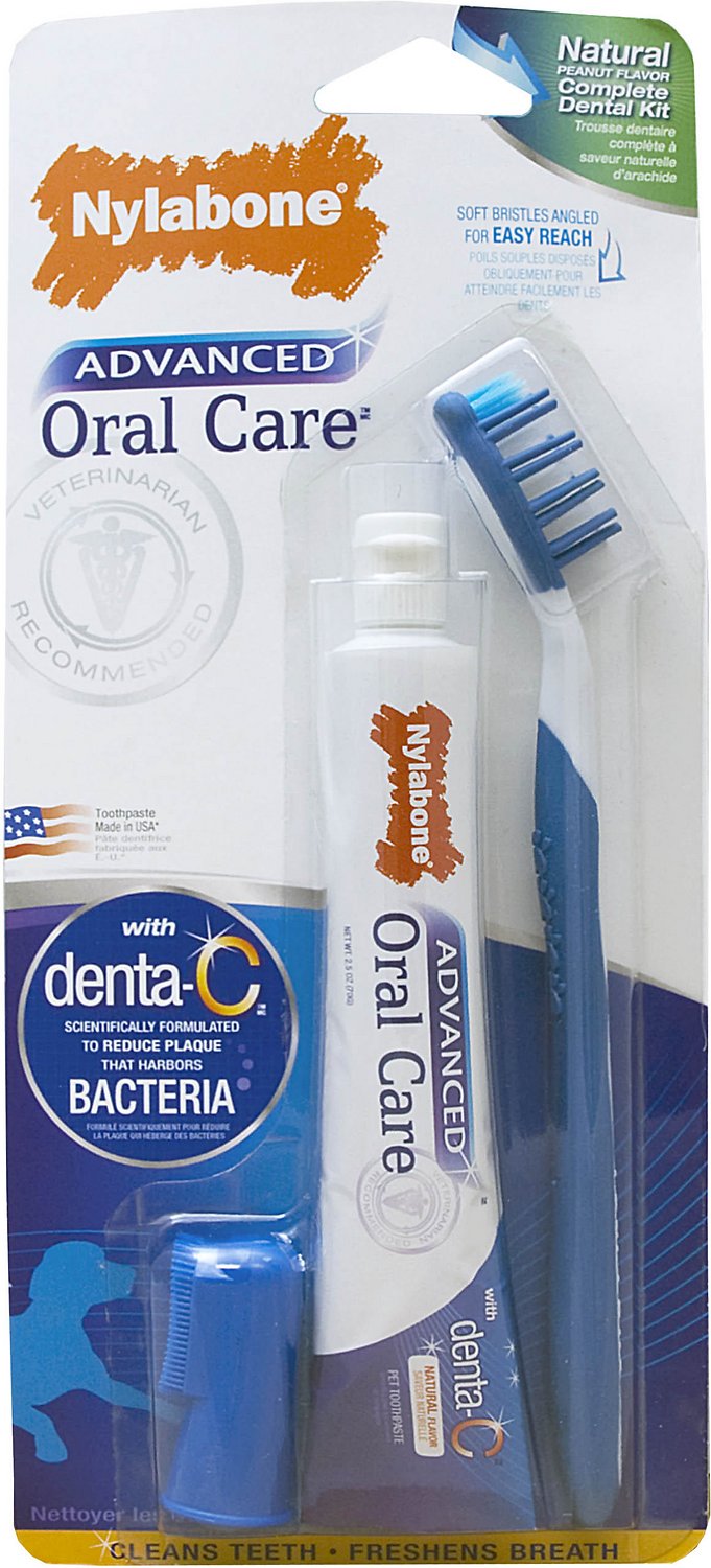 Nylabone Advanced Oral Care Natural Dog Complete Dental Kit