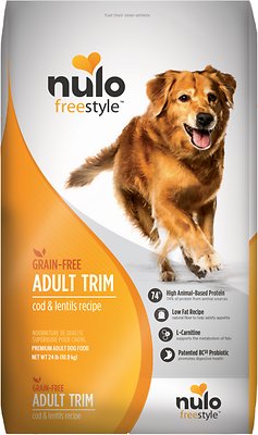 Nulo Dog Freestyle Cod & Lentils Recipe Grain-Free Adult Trim Dry Dog Food, 24-lb