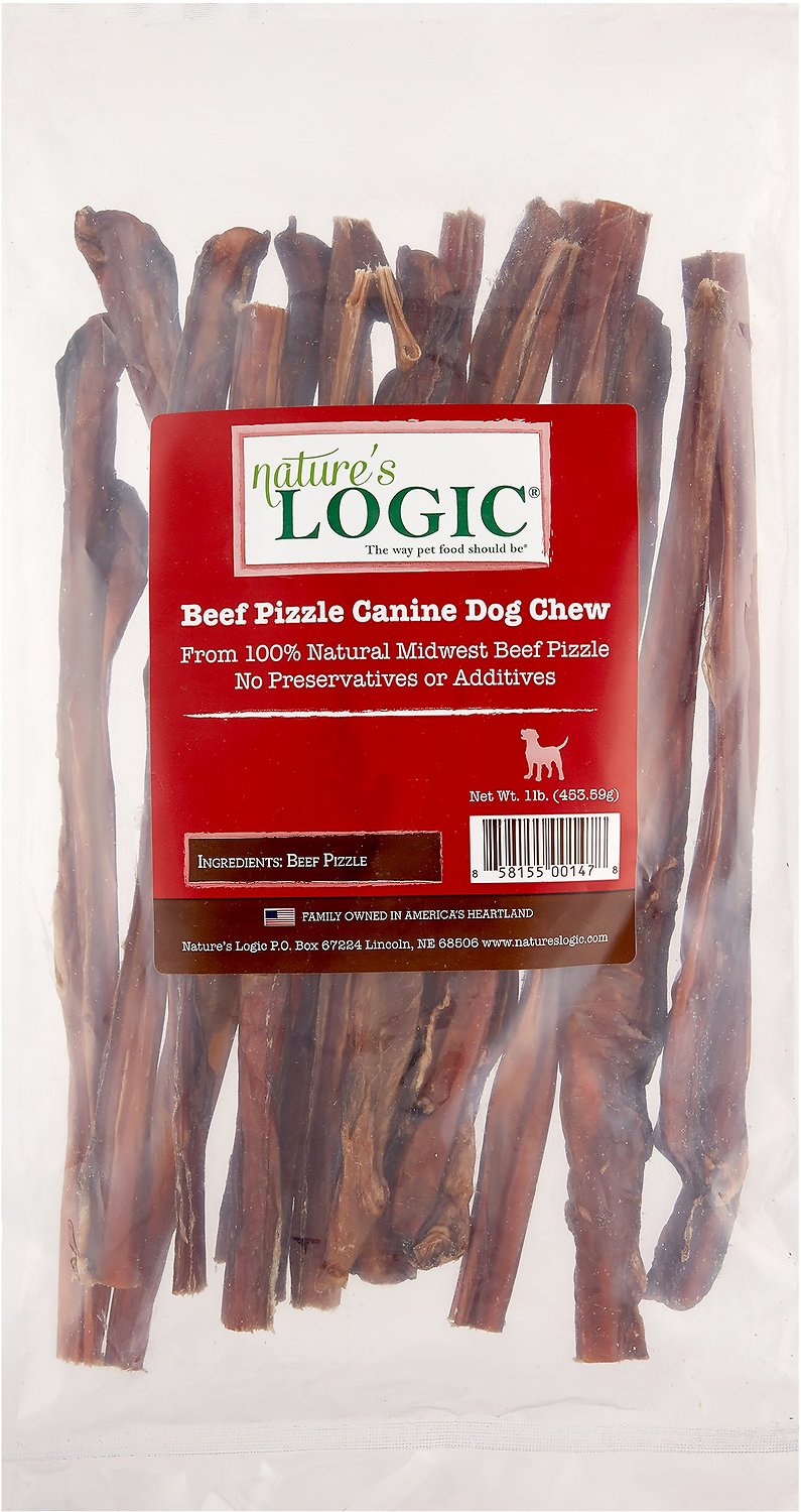 Nature's Logic Beef Pizzle Dog Treats, 1-lb bag