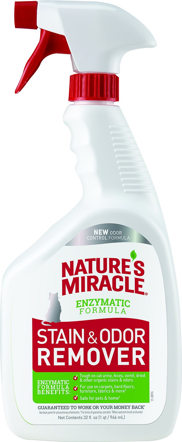Nature's Miracle Just For Cats Stain & Odor Remover Spray, 32-oz bottle
