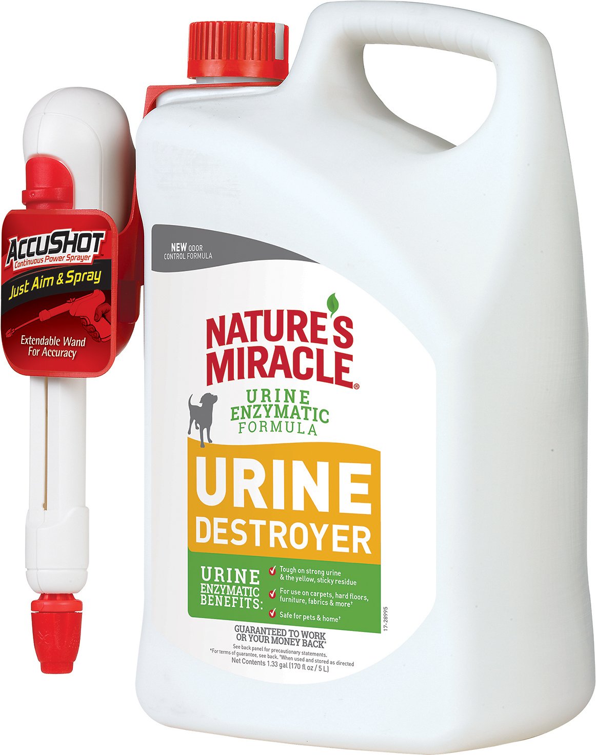 Nature's Miracle Dog Urine Destroyer Accushot Spray, 1.3-gal bottle