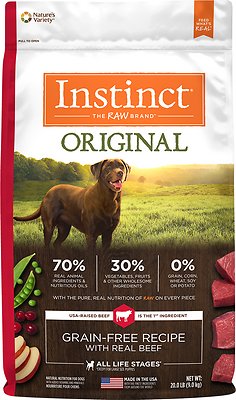 Instinct Original Grain-Free Recipe with Real Beef Dry Dog Food, 20-lb