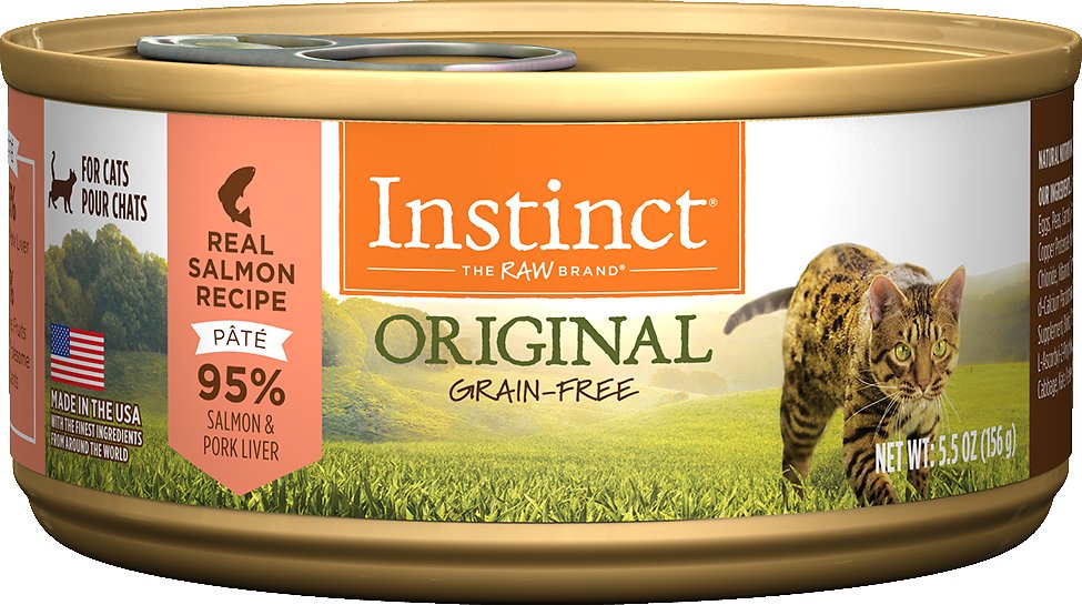 Instinct Original Grain-Free Real Salmon Recipe Natural Wet Canned Cat Food, 5.5-oz