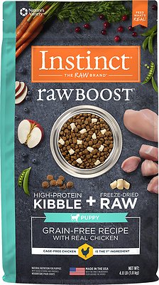 Instinct Raw Boost Puppy Grain-Free Recipe with Real Chicken Dry Dog Food, 4-lb