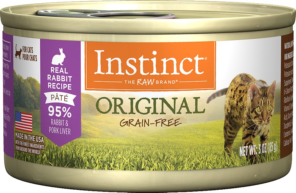 Instinct Original Grain-Free Real Rabbit Recipe Natural Wet Canned Cat Food, 5.5-oz