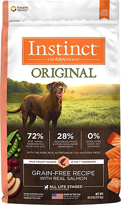 Instinct Original Grain-Free Recipe with Real Salmon Dry Dog Food, 20-lb