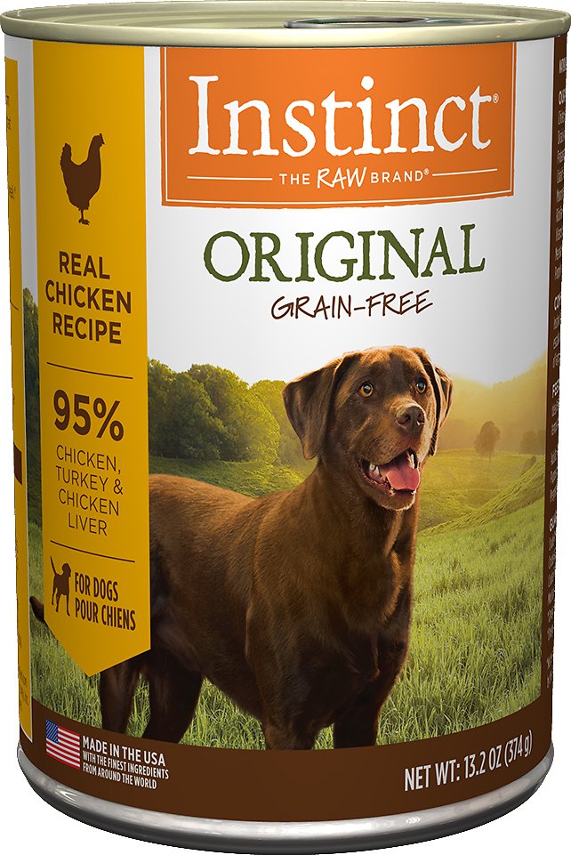 Instinct Original Grain-Free Real Chicken Recipe Natural Wet Canned Dog Food, 13.2-oz