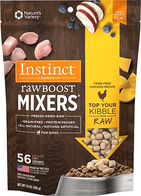 Instinct Raw Boost Mixers Chicken Recipe Freeze-Dried Dog Food Topper, 14-oz