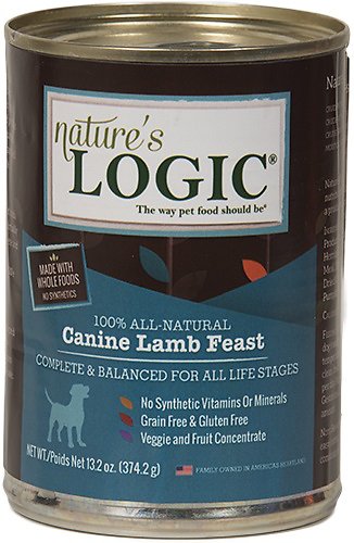Nature's Logic Canine Lamb Feast Grain-Free Canned Dog Food, 13.2-oz, case of 12