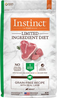 Instinct Limited Ingredient Diet Grain-Free Recipe with Real Lamb Dry Dog Food, 20-lb