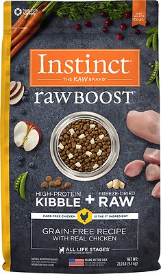 Instinct Raw Boost Grain-Free Recipe with Real Chicken Dry Dog Food, 21-lb