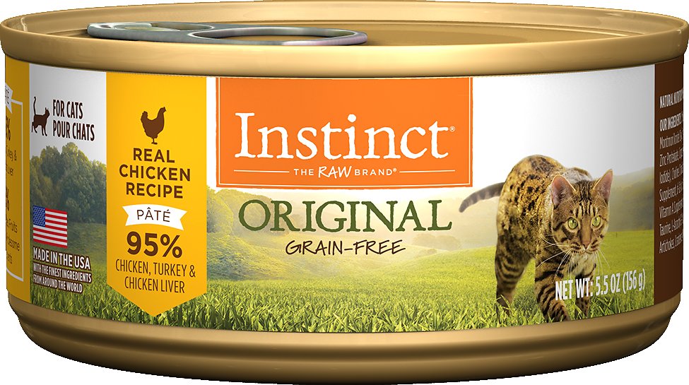 Instinct Original Grain-Free Real Chicken Recipe Natural Wet Canned Cat Food, 5.5-oz