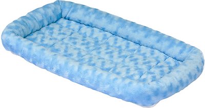 MidWest QuietTime Fashion Pet Bed & Crate Mat, Powder Blue, 30-in
