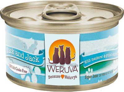 Weruva Mack and Jack with Mackerel & Grilled Skipjack Grain-Free Canned Cat Food