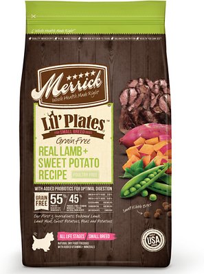 Merrick Lil' Plates Grain-Free Real Lamb & Sweet Potato Dry Dog Food, 12-lb