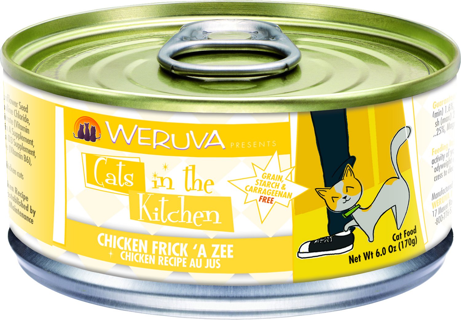 Weruva Cats in the Kitchen Chicken Frick 'A Zee Chicken Recipe Au Jus Grain-Free Canned Cat Food