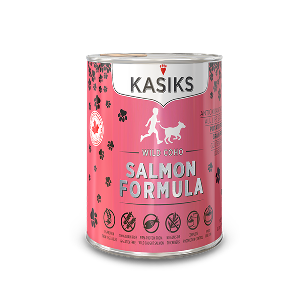 KASIKS Wild Coho Salmon Formula Grain-Free Canned Dog Food, 12.2-oz