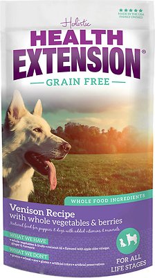 Health Extension Grain-Free Venison Recipe Dry Dog Food, 1-lb