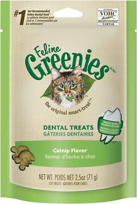 Feline Greenies Dental Treats Catnip Flavor Cat Treats, 4.6-oz