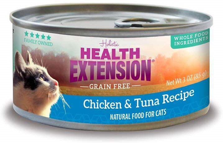 Health Extension Grain-Free Chicken & Tuna Recipe Canned Cat Food, 2.8-oz