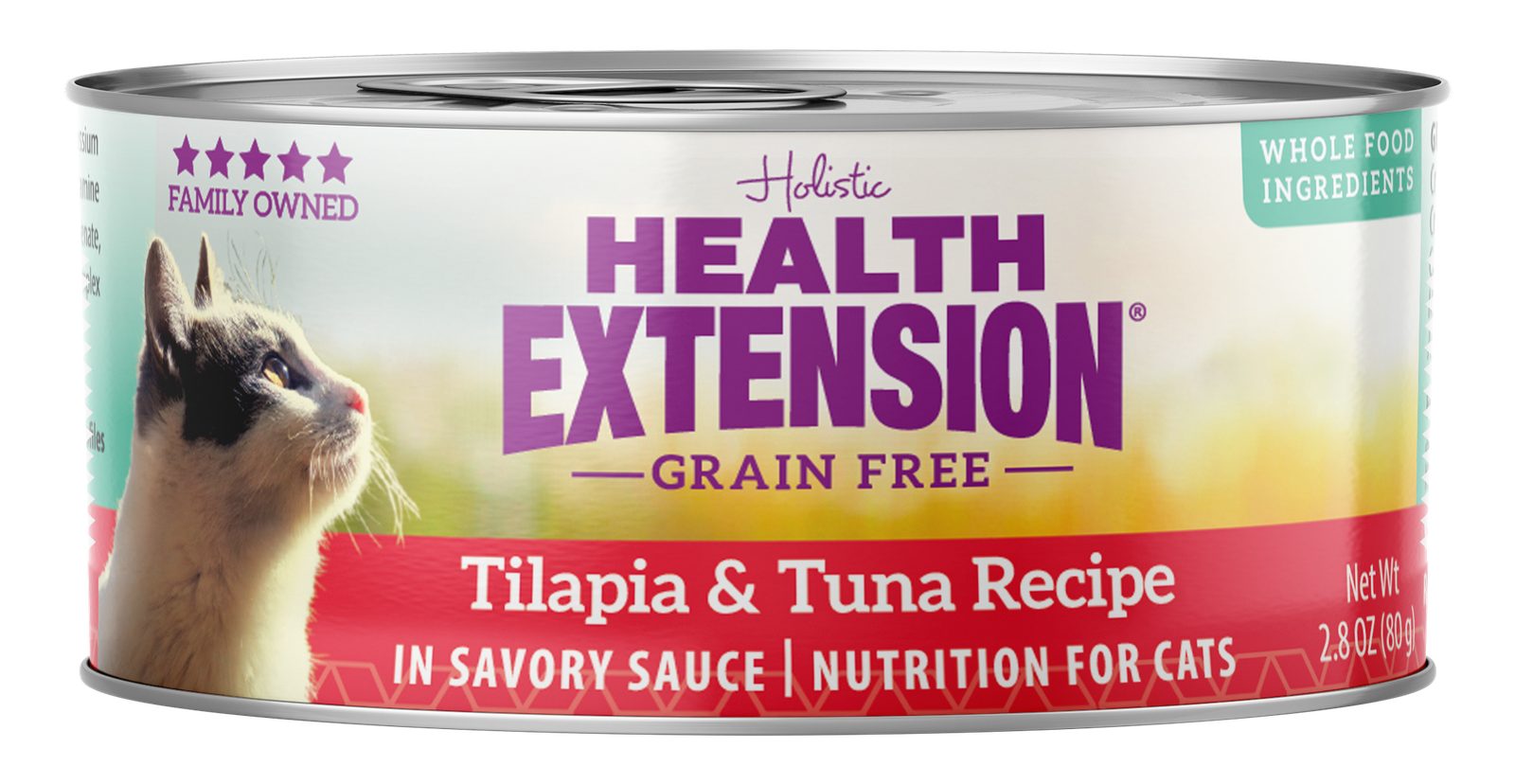 Health Extension Grain-Free Tilapia & Tuna Recipe Canned Cat Food, 3-oz