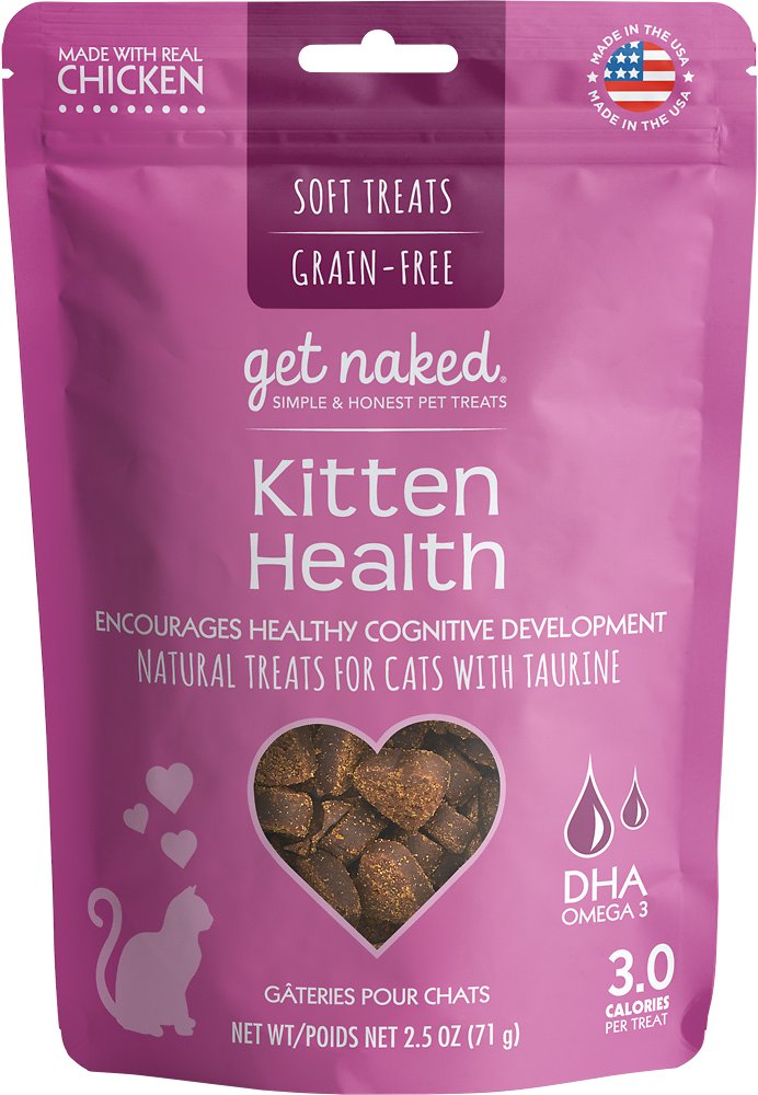 Get Naked Kitten Health Grain-Free Soft Cat Treats, 2.5-oz