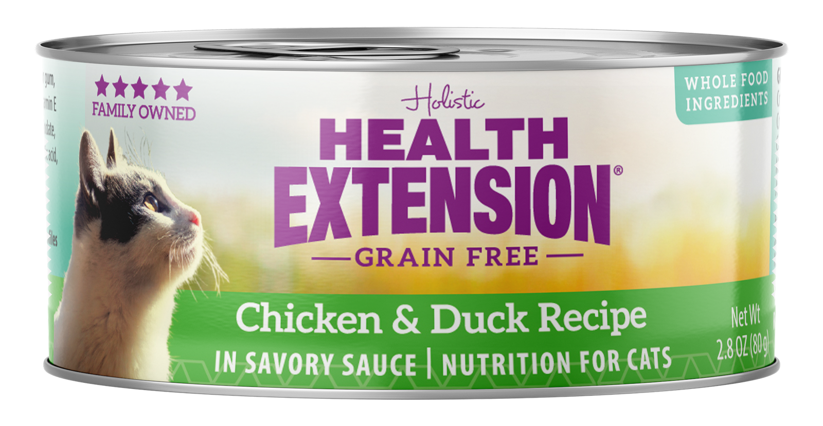 Health Extension Grain-Free Chicken & Duck Recipe Canned Cat Food, 2.8-oz