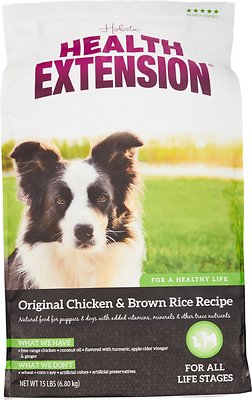 Health Extension Original Chicken & Brown Rice Recipe Dry Dog Food, 15-lb