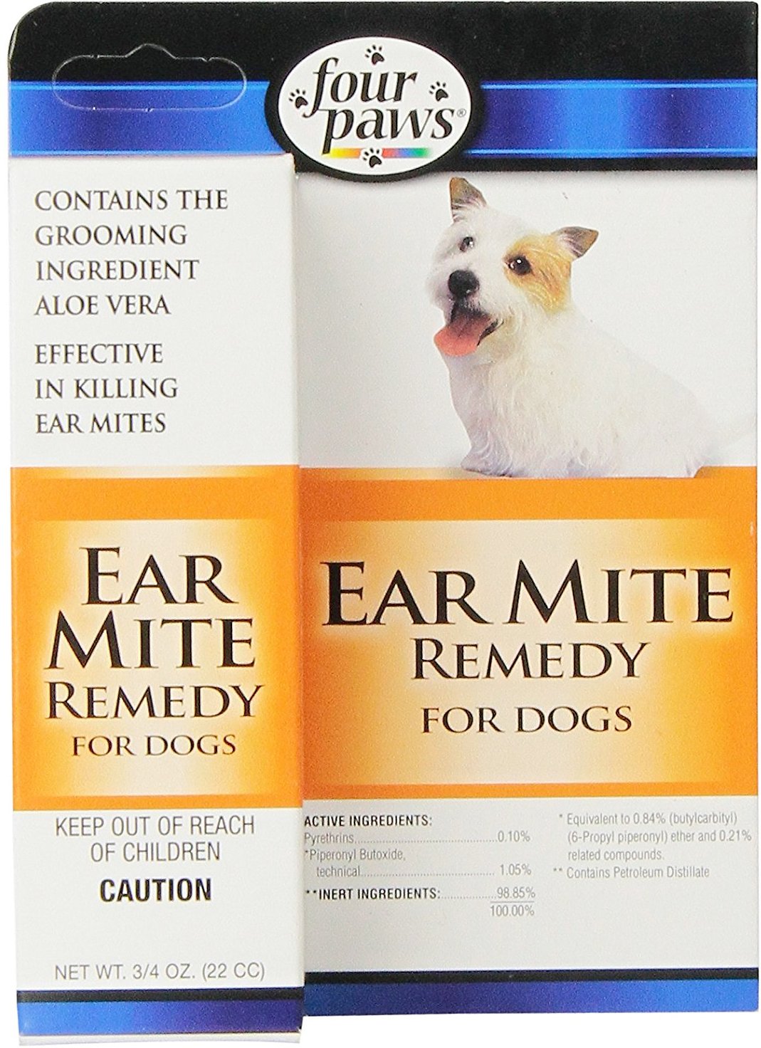 Four Paws Ear Mite Dog Remedy, 0.75-oz