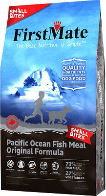 FirstMate Small Bites Pacific Ocean Fish Meal Original Limited Ingredient Diet Grain-Free Dry Dog Food, 14.5-lb