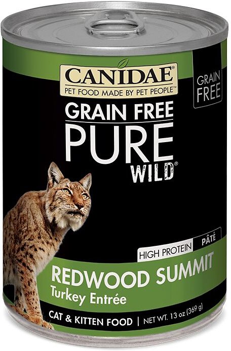 CANIDAE Grain-Free PURE WILD Redwood Summit with Turkey Canned Cat Food
