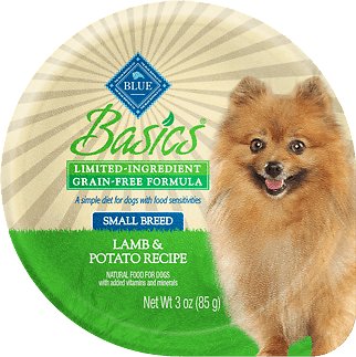 Blue Buffalo Basics Limited Ingredient Grain-Free Lamb & Potato Small Breed Adult Wet Dog Food, 3-oz, case of 12