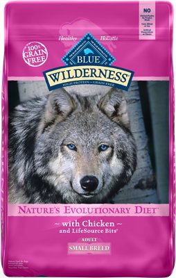 Blue Buffalo Wilderness Small Breed Chicken Recipe Grain-Free Dry Dog Food, 11-lb