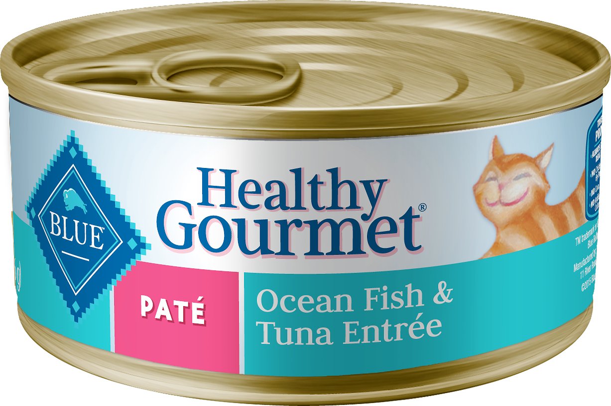 Blue Buffalo Healthy Gourmet Pate Ocean Fish & Tuna Entree Adult Canned Cat Food