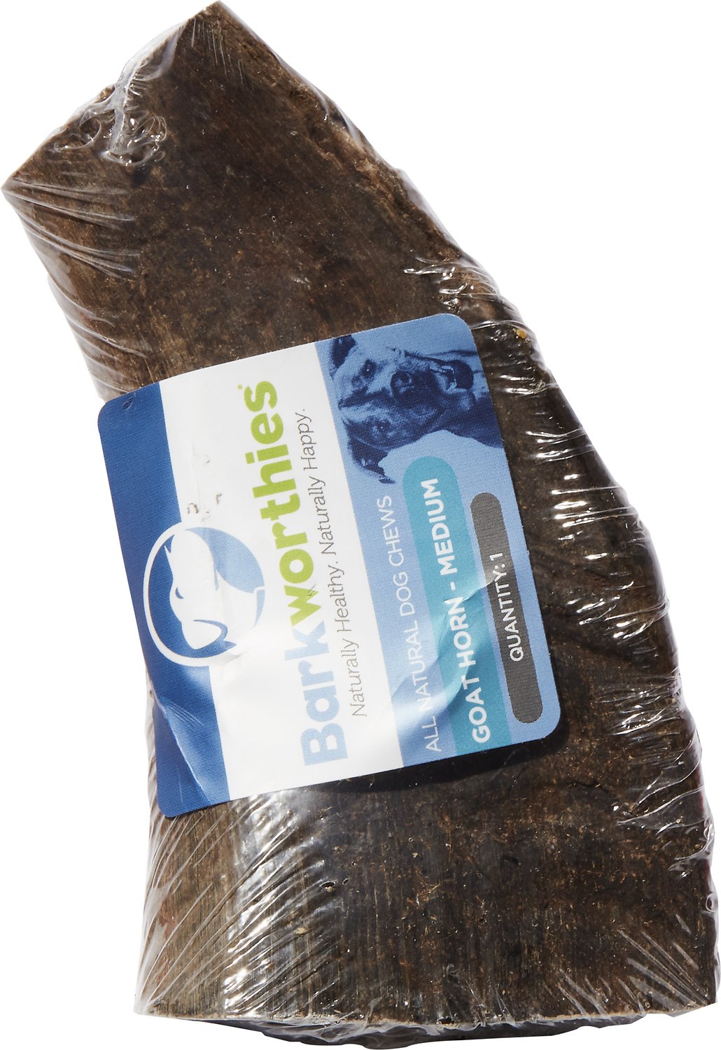 Barkworthies Goat Horn Medium Dog Chew