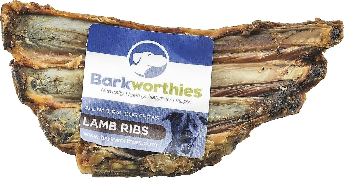 Barkworthies Lamb Ribs Dog Treats
