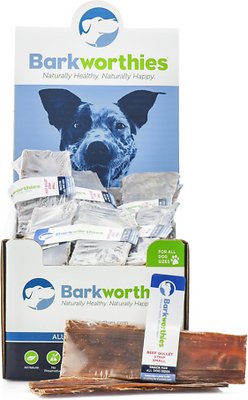 Barkworthies Small Beef Gullet Strip Dog Treats