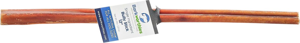 Barkworthies 12" Standard Bully Sticks Dog Treats